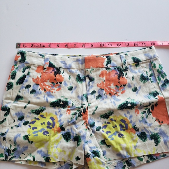 Gap White Shorts Floral Print womens size 4 - Picture 6 of 8